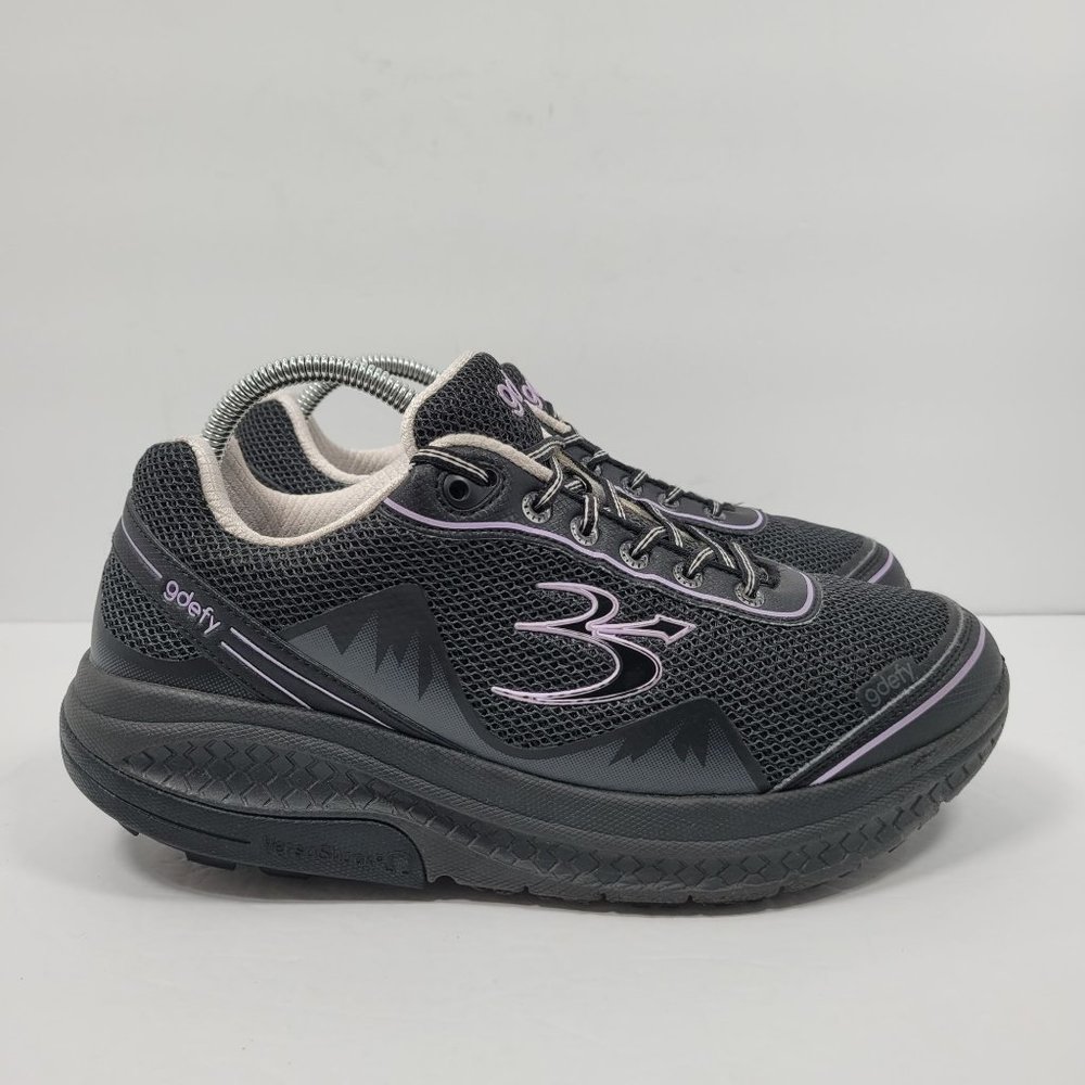 GDefy Gravity Defyer Women's Black Purple Sneakers TB9024FLP-W US Size 10.5